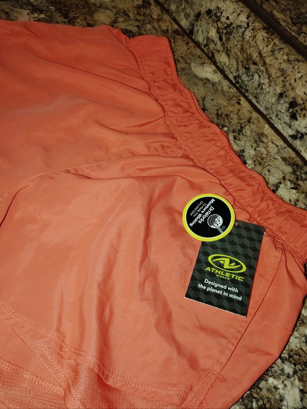 Nwt S Athletic Works Women's Core Running Shorts NWT Coral - Picture 3 of 6
